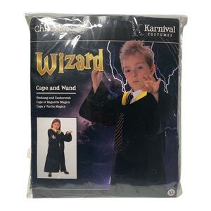 Karnival Costumes Unisex Wizard Halloween Kids Costume Size XL 9-10 Years NIP